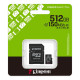 Карта пам'яті microSDXC (UHS-1 U3) Kingston Canvas Select Plus Gen3 512Gb class 10 А1 V30 (R-150MB/s) (adapter SD) (SDCS3/512GB)