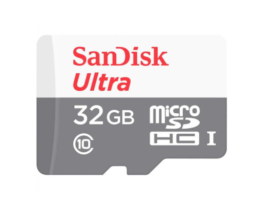 microSDHC (UHS-1) SanDisk Ultra 32Gb class 10 A1 (100Mb/s) (adapter SD) (SDSQUNR-032G-GN3MA)