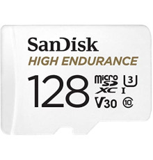 microSDXC (UHS-1 U3) SanDisk High Endurance 128Gb class 10 V30 (100Mb/s) (adapterSD) (SDSQQNR-128G-GN6IA)