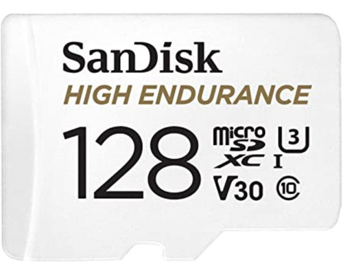 microSDXC (UHS-1 U3) SanDisk High Endurance 128Gb class 10 V30 (100Mb/s) (adapterSD) (SDSQQNR-128G-GN6IA)