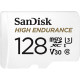 microSDXC (UHS-1 U3) SanDisk High Endurance 128Gb class 10 V30 (100Mb/s) (adapterSD) (SDSQQNR-128G-GN6IA)