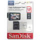 microSDXC (UHS-1 U3) SanDisk High Endurance 128Gb class 10 V30 (100Mb/s) (adapterSD) (SDSQQNR-128G-GN6IA)