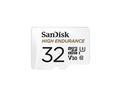 microSDHC (UHS-1 U3) SanDisk High Endurance 32Gb class 10 V30 (100Mb/s) (adapterSD) (SDSQQNR-032G-GN6IA)