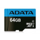 microSDXC (UHS-1) A-DATA Premier 64Gb Class 10 A1 (R-100Mb/s) (adapter SD) (AUSDX64GUICL10A1-RA1)