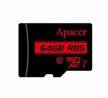 microSDXC (UHS-1) Apacer 64Gb class 10 R85MB/s (AP64GMCSX10U5-RA)