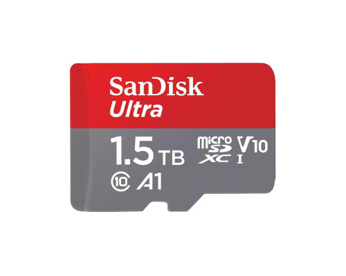 microSDXC (UHS-1) SanDisk Ultra A1 1,5TB class 10 (R150MB/s) (adapter SD) (SDSQUAC-1T50-GN6MA)