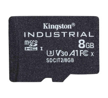 microSDHC (UHS-1 U3) Kingston Industrial 8Gb class 10 V30 А1 (SDCIT2/8GBSP)