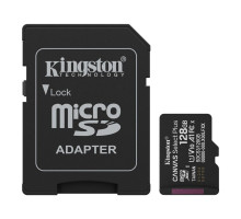 Карта пам'яті microSDXC (UHS-1) Kingston Canvas Select Plus Gen3 128Gb class 10 А1 (R-150MB/s) (adapter SD) (SDCS3/128GB)