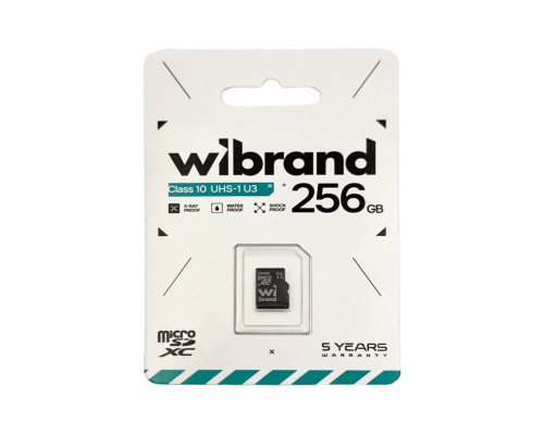 Карта пам'яті microSDXC (UHS-1 U3) Wibrand 256Gb class 10 (WICDHU3/256GB)