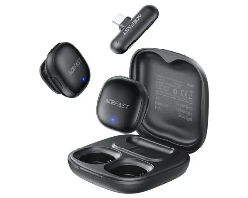 Мікрофон ACEFAST R1 wireless lavalier microphones Black mag-6974316284895153327