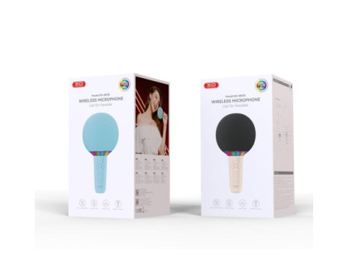 Мікрофон-колонка XO BE50 Lollipop Bluetooth Microphone Бежевий mag-6920680861798141115
