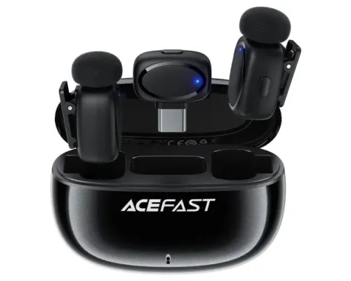 Мікрофон ACEFAST R2 wireless lavalier microphones Black mag-6974316284901153328