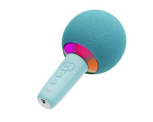 Мікрофон-колонка XO BE50 Lollipop Bluetooth Microphone Блакитний mag-6920680861781140427