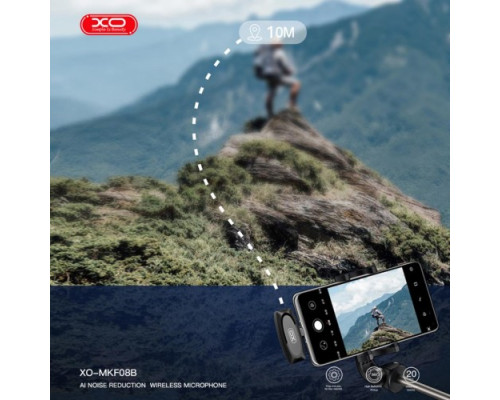 Мікрофон XO MKF08B Lightning wireless Collarclip microphone Чорний mag-692068084867660137