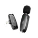 Мікрофон XO MKF08B Lightning wireless Collarclip microphone Чорний mag-692068084867660137