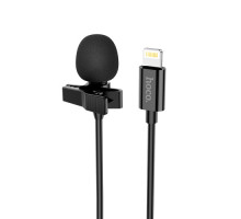 Мікрофон Петлічний HOCO L14 iP Lavalier microphone Lightning/2m. Black mag-6931474761149844
