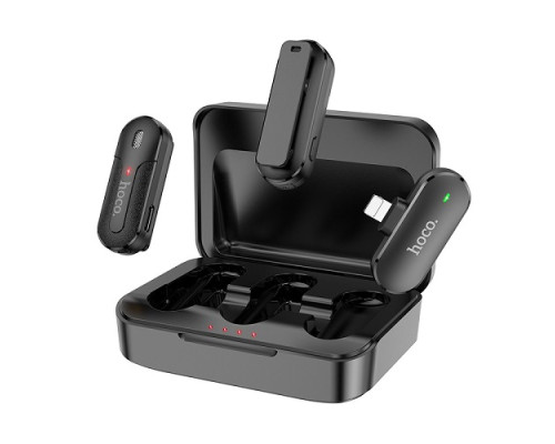 Мікрофон Петличний Бездротовий Hoco DI56 Twin Lightning ma32808