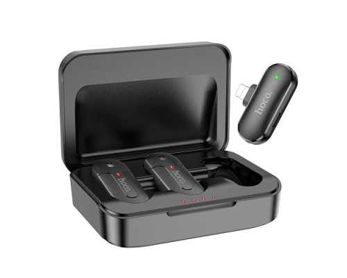 Мікрофон Петличний Бездротовий Hoco DI56 Twin Lightning ma32808