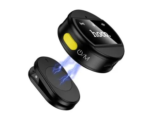 Мікрофон HOCO L21 Charm wireless microphone iP Чорний mag-6942007663137146757