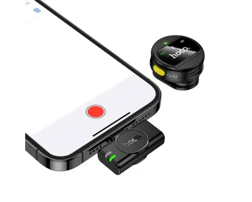 Мікрофон HOCO L21 Charm wireless microphone iP Чорний mag-6942007663137146757