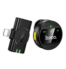 Мікрофон HOCO L21 Charm wireless microphone iP Чорний mag-6942007663137146757