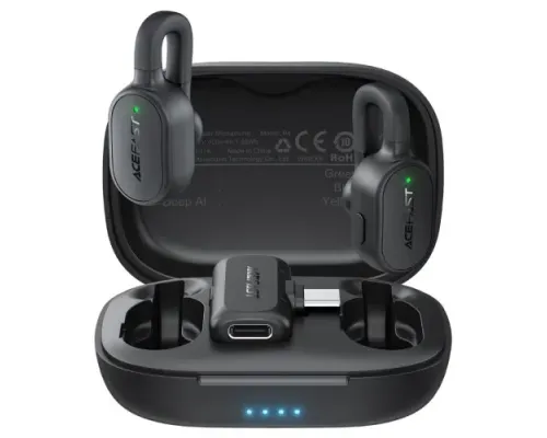 Мікрофон ACEFAST R4 wireless lavalier microphone Black mag-6974316286448153828