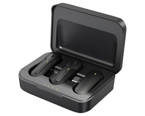 Мікрофон Петличний Бездротовий Hoco DI56 Twin Type-C ma32809