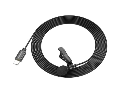 Мікрофон Петлічний BOROFONE BFK11 Elegant lavalier Lightning/2m. чорний mag-69419911066751006
