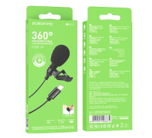 Мікрофон Петлічний BOROFONE BFK11 Elegant lavalier Lightning/2m. чорний mag-69419911066751006