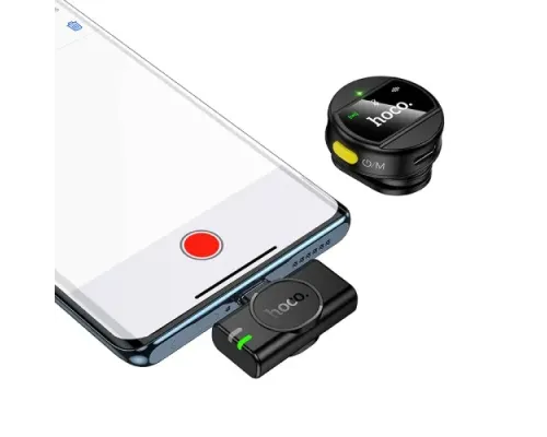 Мікрофон HOCO L21 Charm wireless microphone Type-C Чорний mag-6942007663144146758