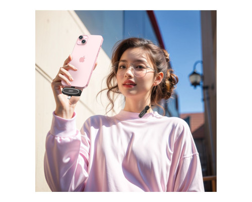 Мікрофон Петличний Бездротовий XO MKF010 Twin Type-C+IP Колір Чорний 6920680807178 ma38244_3667955