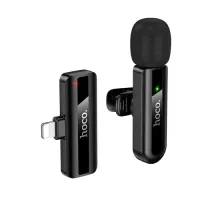 Мікрофон HOCO L20 Fair wireless microphone iP black mag-6942007655484152319
