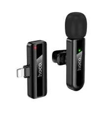 Мікрофон HOCO L20 Fair wireless microphone iP black mag-6942007655484152319