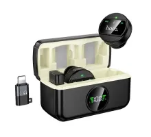 Мікрофон HOCO L22 Bright 2-in-1 wireless microphone with case(iP/Type-C) Чорний mag-6942007663151146759