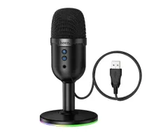 Мікрофон HOCO L25 Bright USB desktop microphone Чорний mag-6942007673792153140