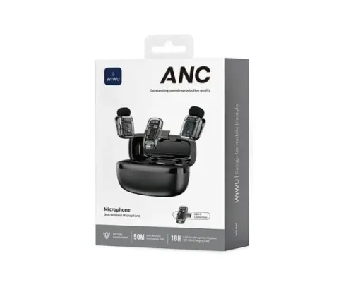 Мікрофон WiWU ANC Microphone Wi-WM008 Black mag-6977703657234153622