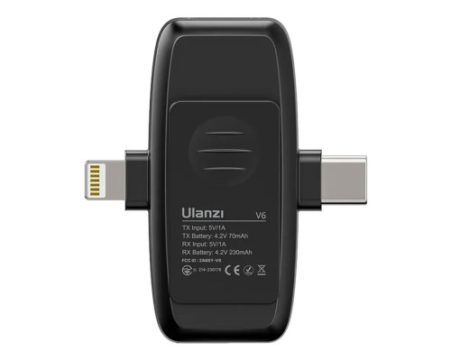 Бездротовий Петличний Мікрофон Ulanzi V6 3 в1 ma37716