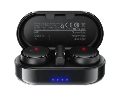 Мікрофон ACEFAST R3 wireless lavalier microphones Black mag-6974316285847153358