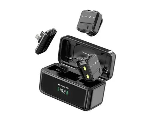 Мікрофон WiWU Duo Wireless Microphone ANC Wi-WM005 Black mag-6977703654394153603