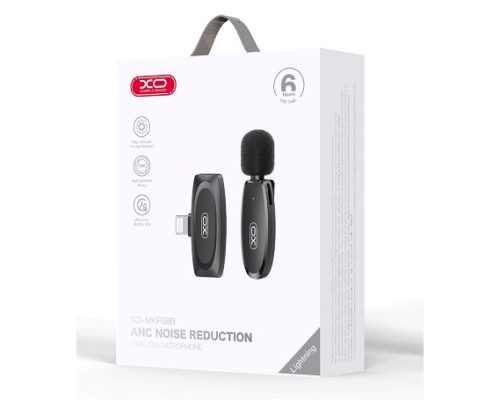 Мікрофон Петличний Бездротовий XO MKF08B Lightning ma32010