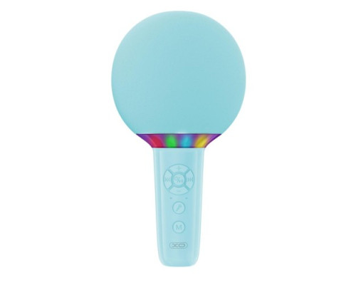 Мікрофон-колонка XO BE50 Lollipop Bluetooth Microphone Блакитний дефект пакування mag-2000001614181140308