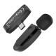Мікрофон Петлічний HOCO L15 Type-C Crystal lavalier wireless digital microphone Black mag-6931474789037142463