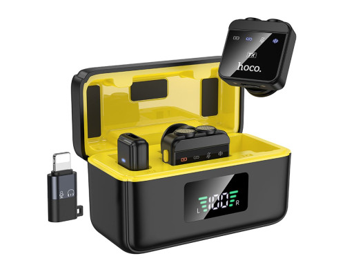 Мікрофон Бездротовий Hoco L17 Dual-mic magnetic ma36562