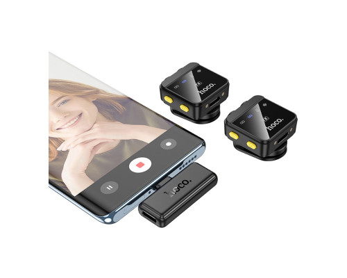 Мікрофон Бездротовий Hoco L17 Dual-mic magnetic ma36562