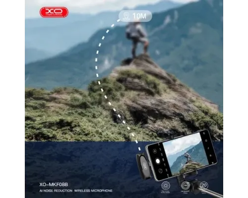 Мікрофон XO MKFO8A Type-c wireless Collarclip microphone Чорний mag-6920680848669147291