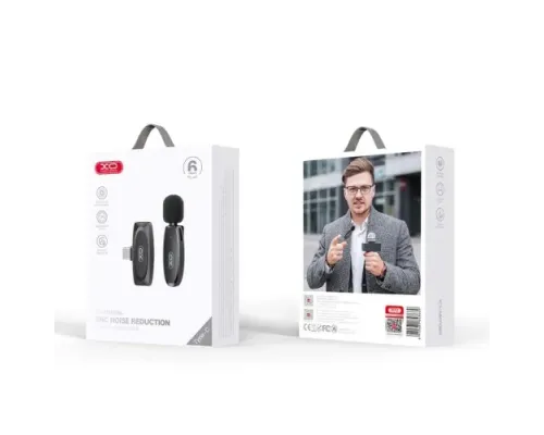 Мікрофон XO MKFO8A Type-c wireless Collarclip microphone Чорний mag-6920680848669147291