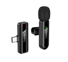 Бездротова мікрофонна система HOCO L20 Fair wireless microphone Type-C Black (6942007655491)
