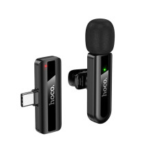 Бездротова мікрофонна система HOCO L20 Fair wireless microphone Type-C Black (6942007655491)