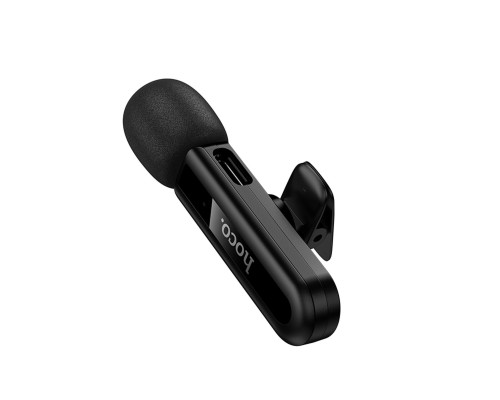 Бездротова мікрофонна система HOCO L20 Fair wireless microphone Type-C Black (6942007655491)
