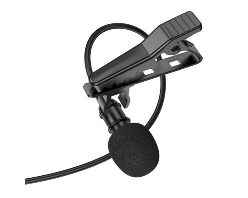 Мікрофон-петличка BOROFONE BFK11 Elegant lavalier microphone 3.5mm Black (6941991106668)